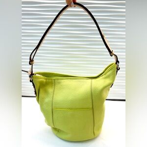 Cole Hann Spring Green/Lime Vintage Bucket Bag Crosby